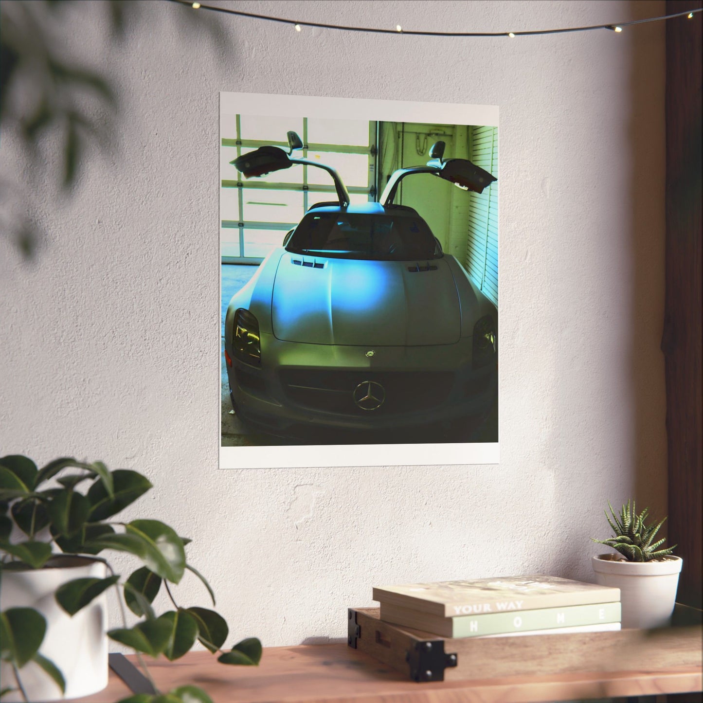 Vertical Poster - Mercedes AMG SLS Gullwing Doors