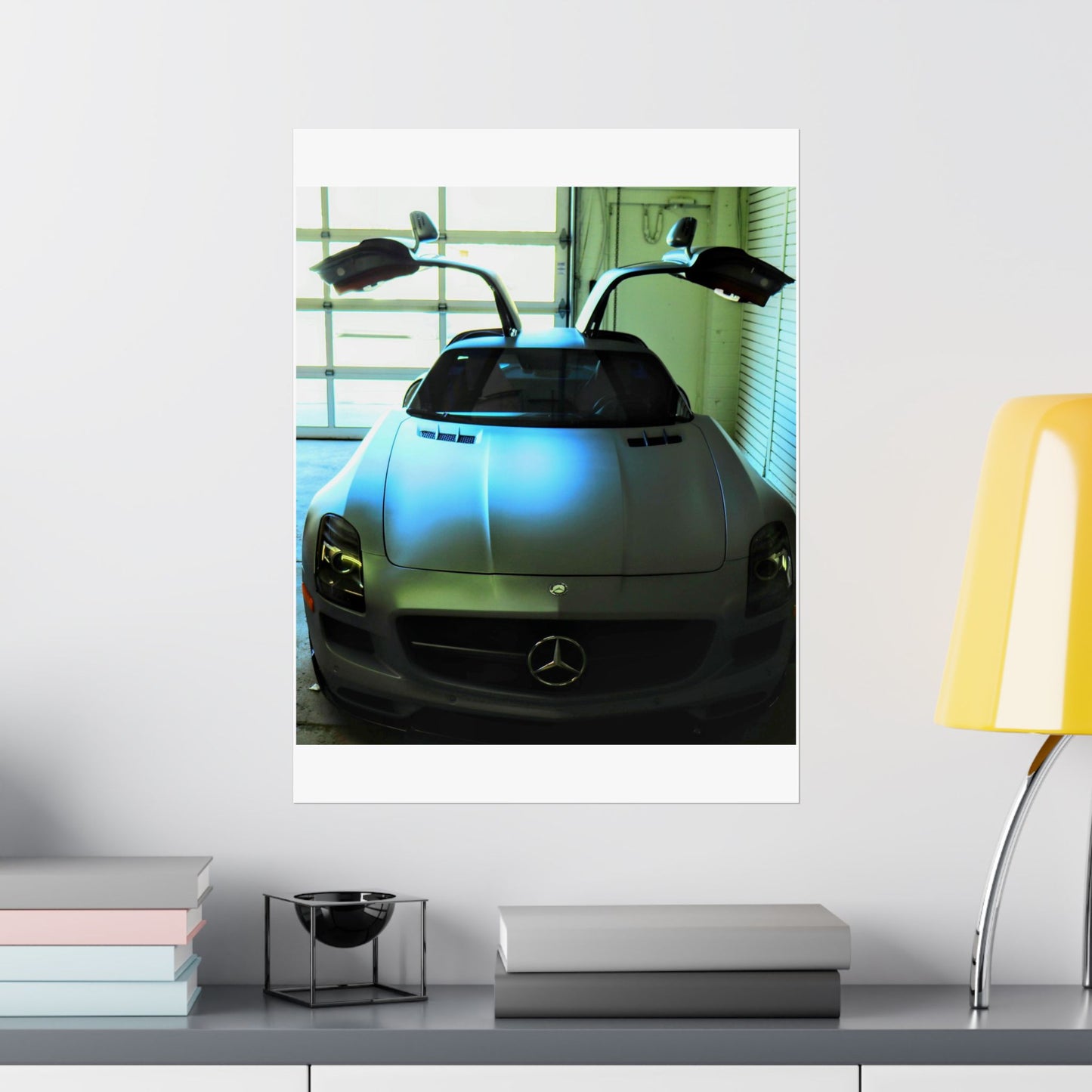 Vertical Poster - Mercedes AMG SLS Gullwing Doors