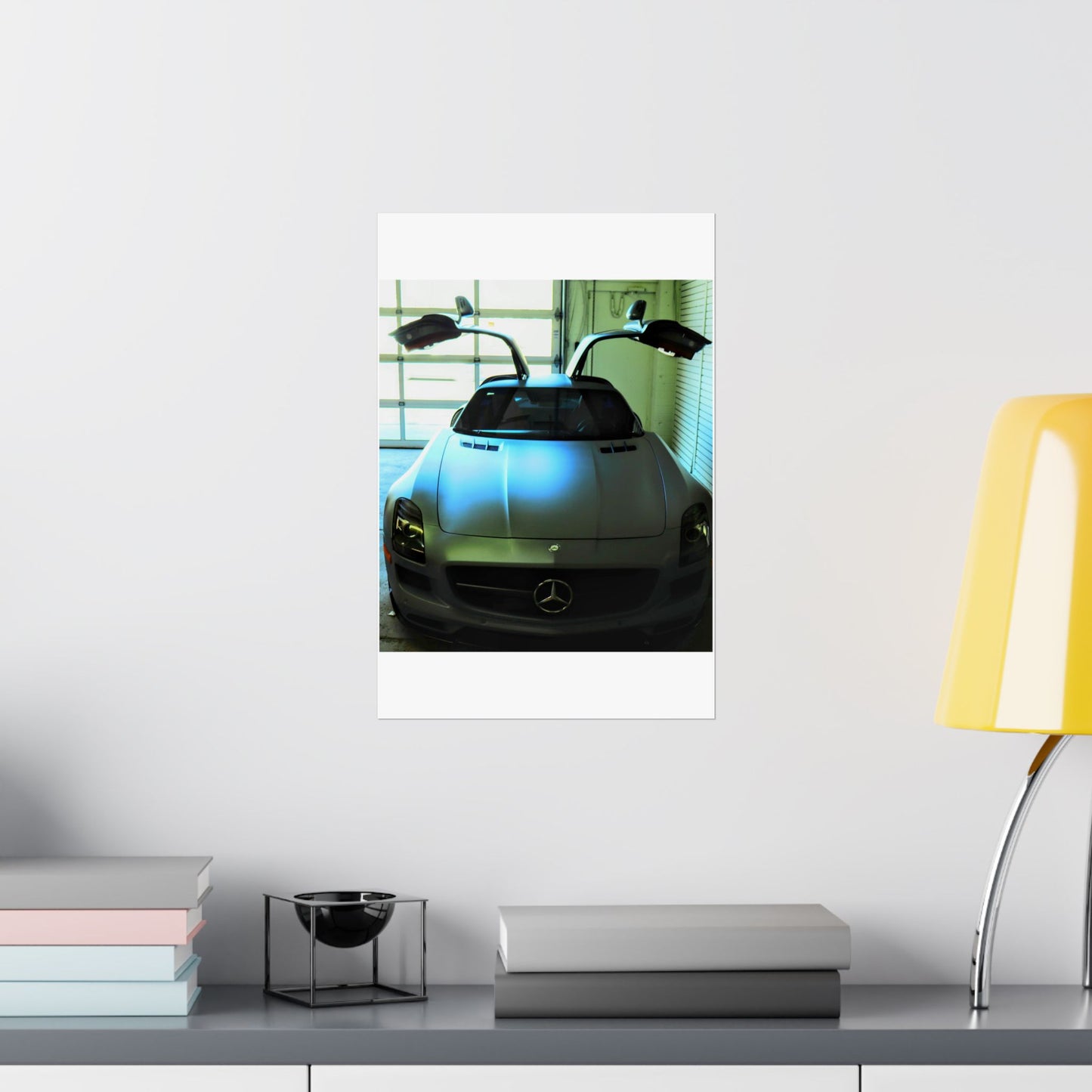 Vertical Poster - Mercedes AMG SLS Gullwing Doors
