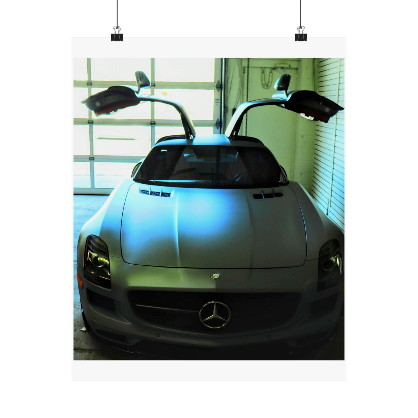 Vertical Poster - Mercedes AMG SLS Gullwing Doors