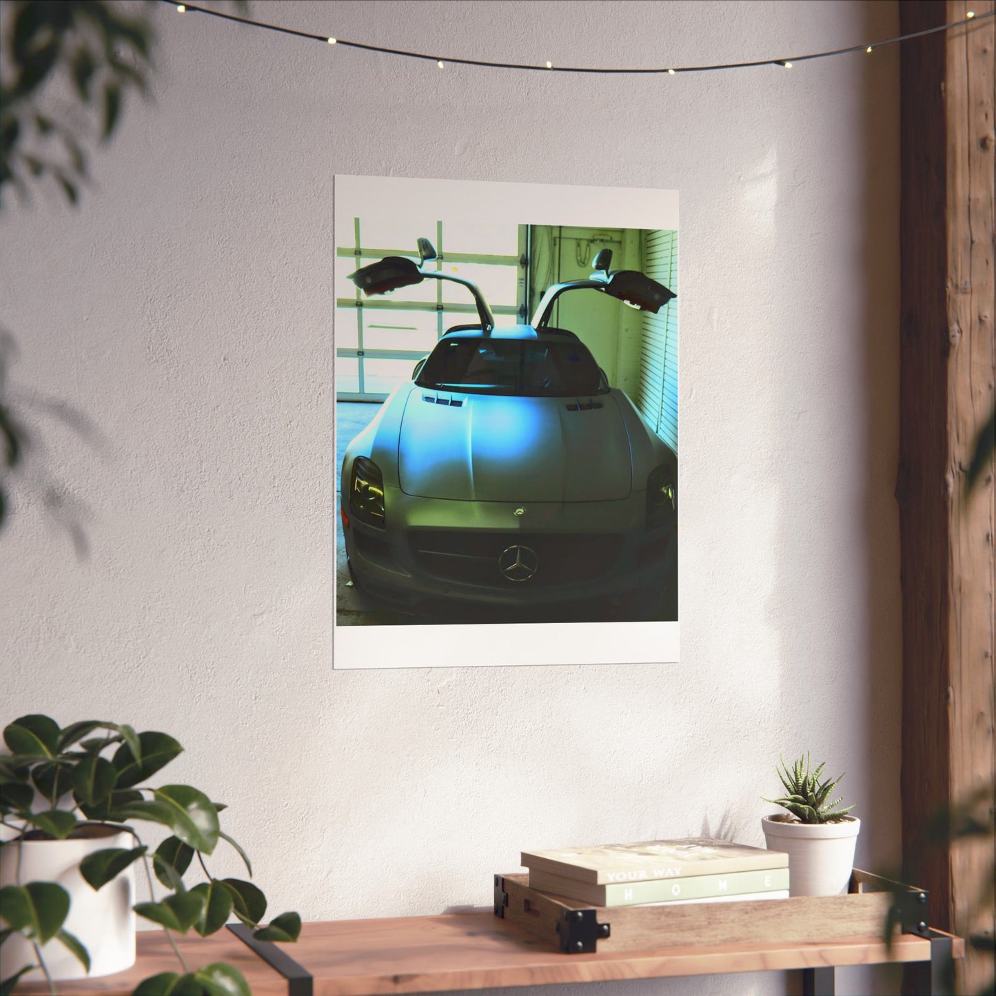 Vertical Poster - Mercedes AMG SLS Gullwing Doors