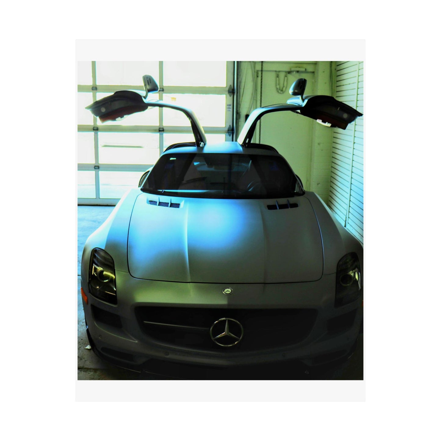 Vertical Poster - Mercedes AMG SLS Gullwing Doors