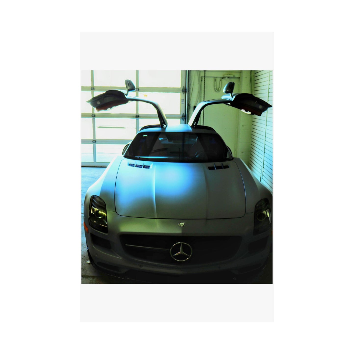 Vertical Poster - Mercedes AMG SLS Gullwing Doors