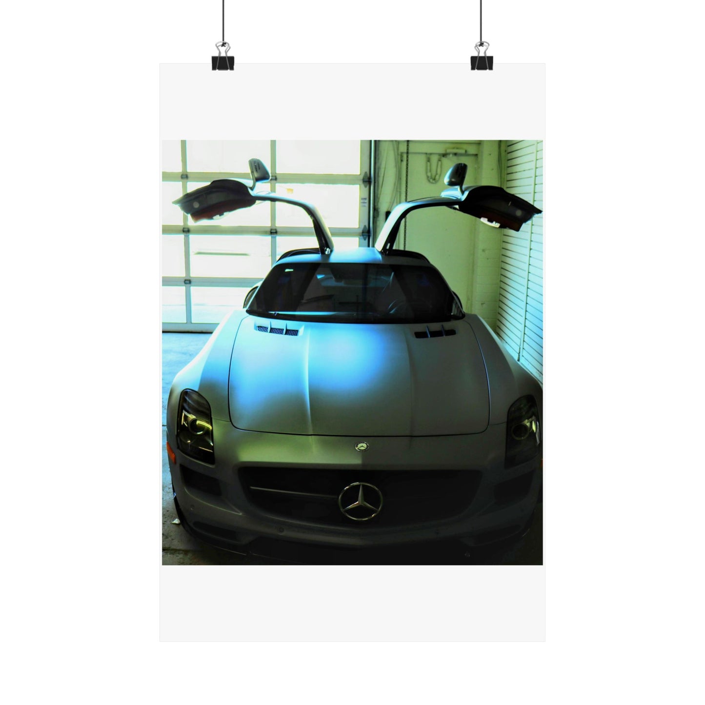 Vertical Poster - Mercedes AMG SLS Gullwing Doors