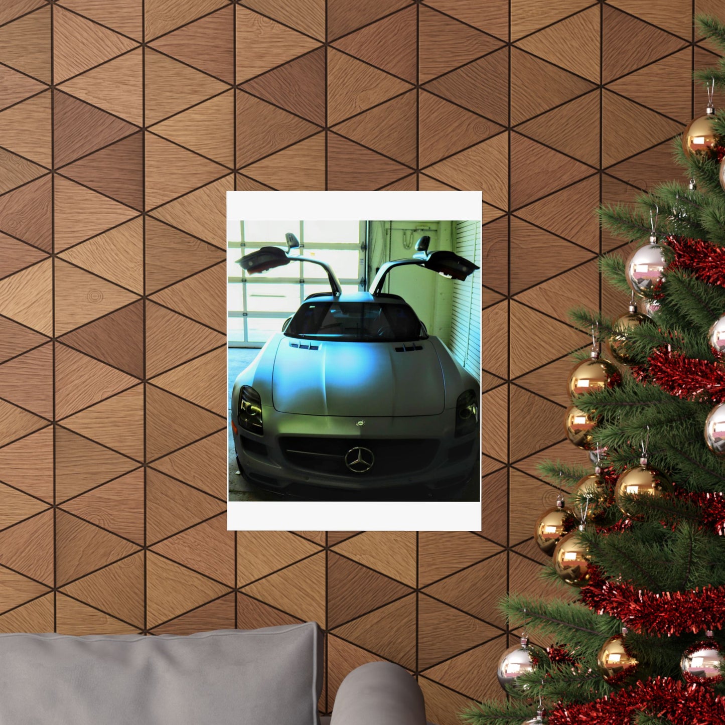 Vertical Poster - Mercedes AMG SLS Gullwing Doors