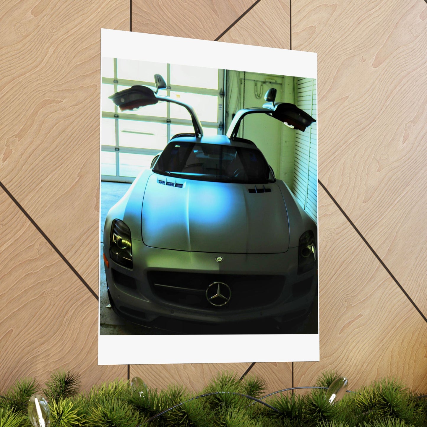 Vertical Poster - Mercedes AMG SLS Gullwing Doors