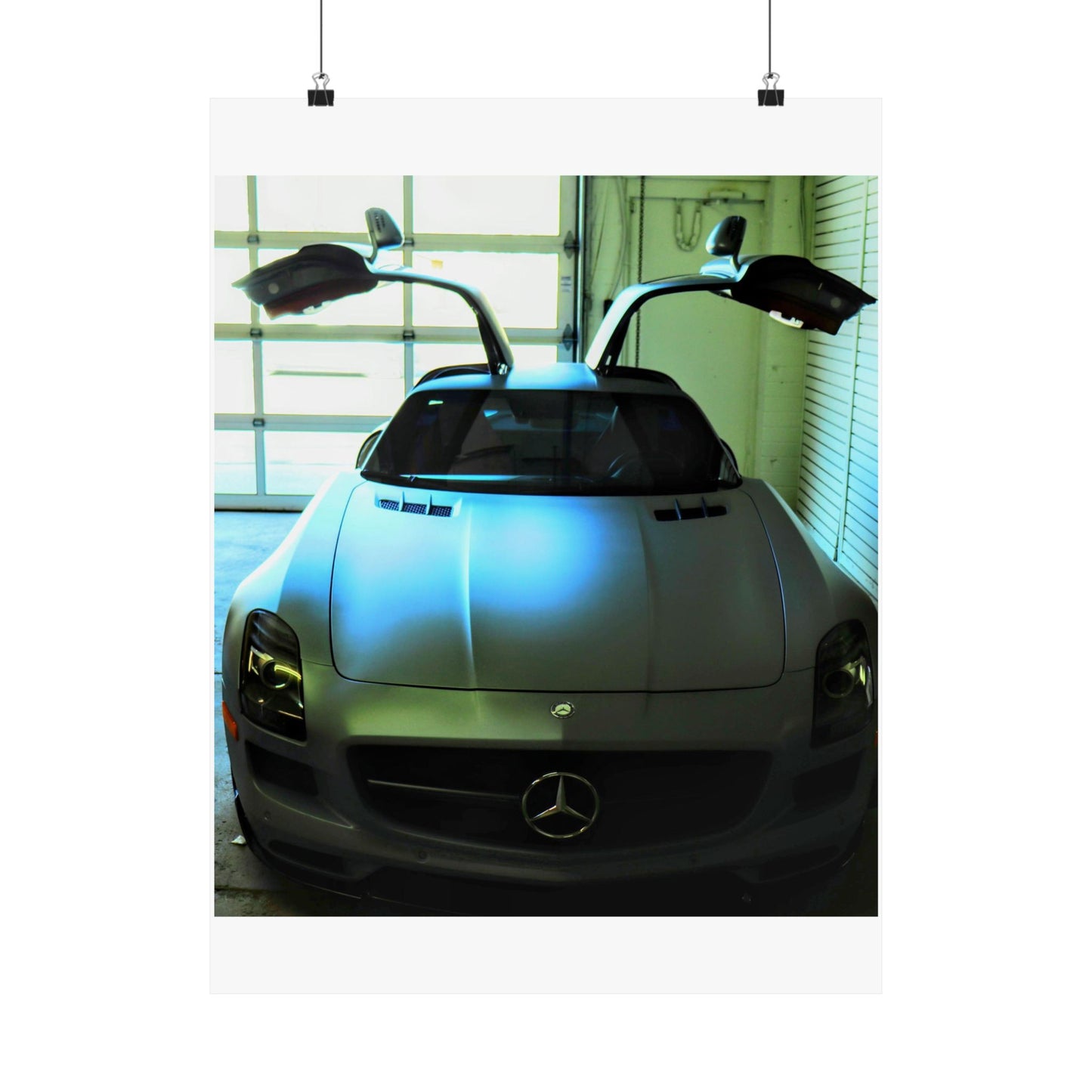 Vertical Poster - Mercedes AMG SLS Gullwing Doors