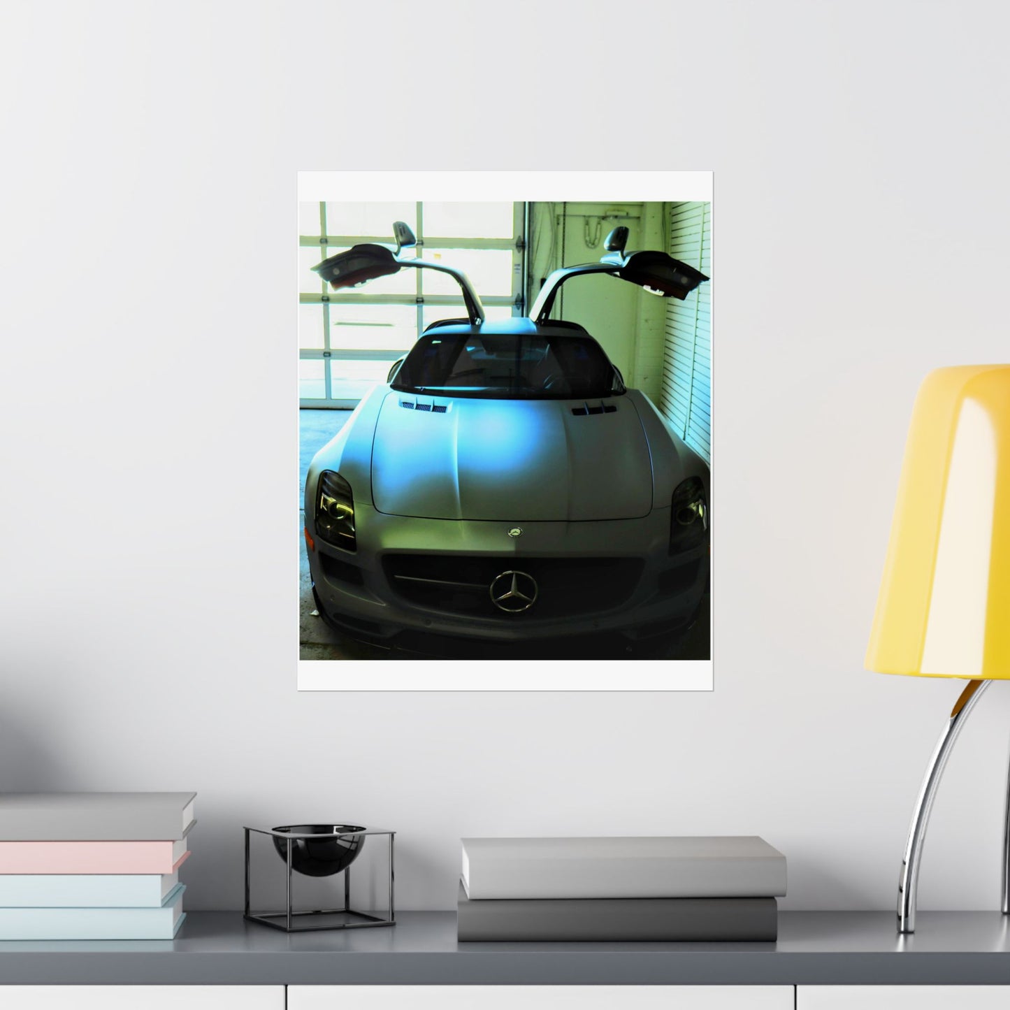 Vertical Poster - Mercedes AMG SLS Gullwing Doors