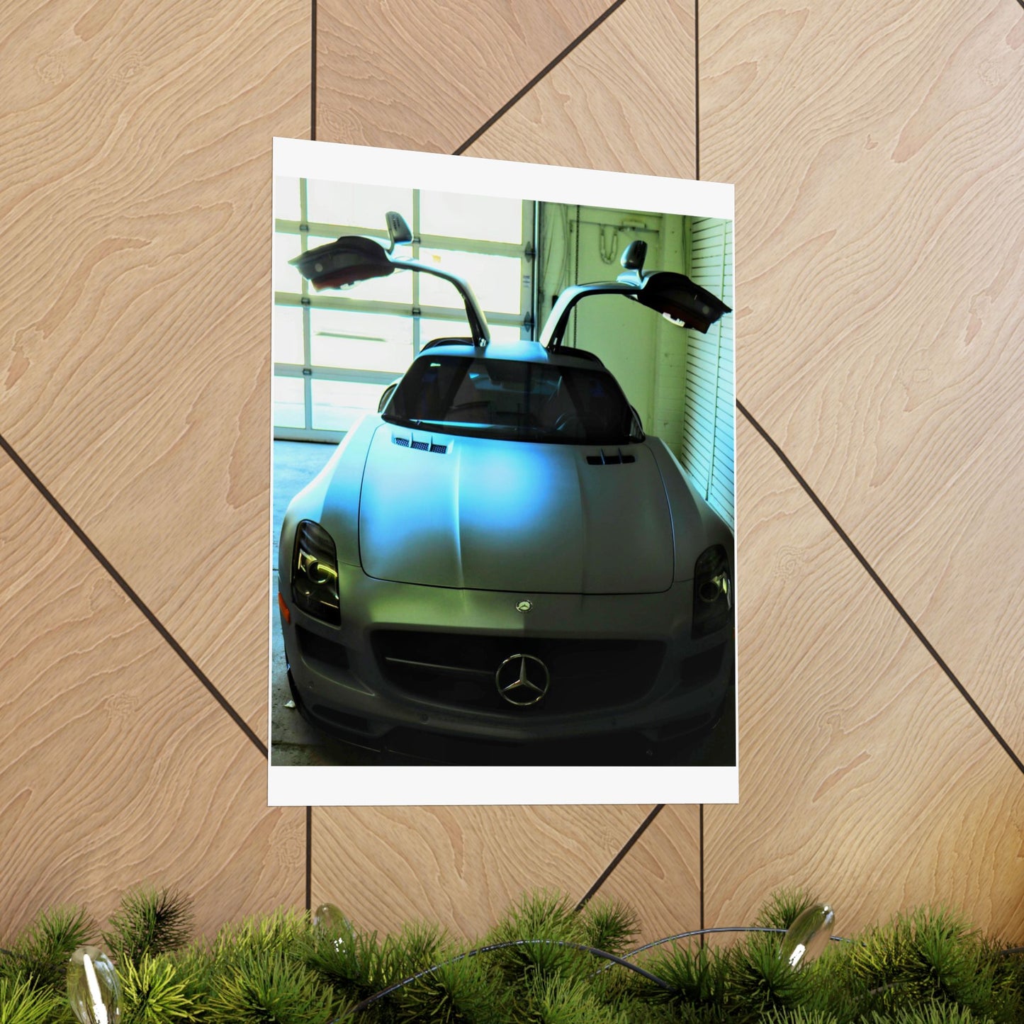 Vertical Poster - Mercedes AMG SLS Gullwing Doors