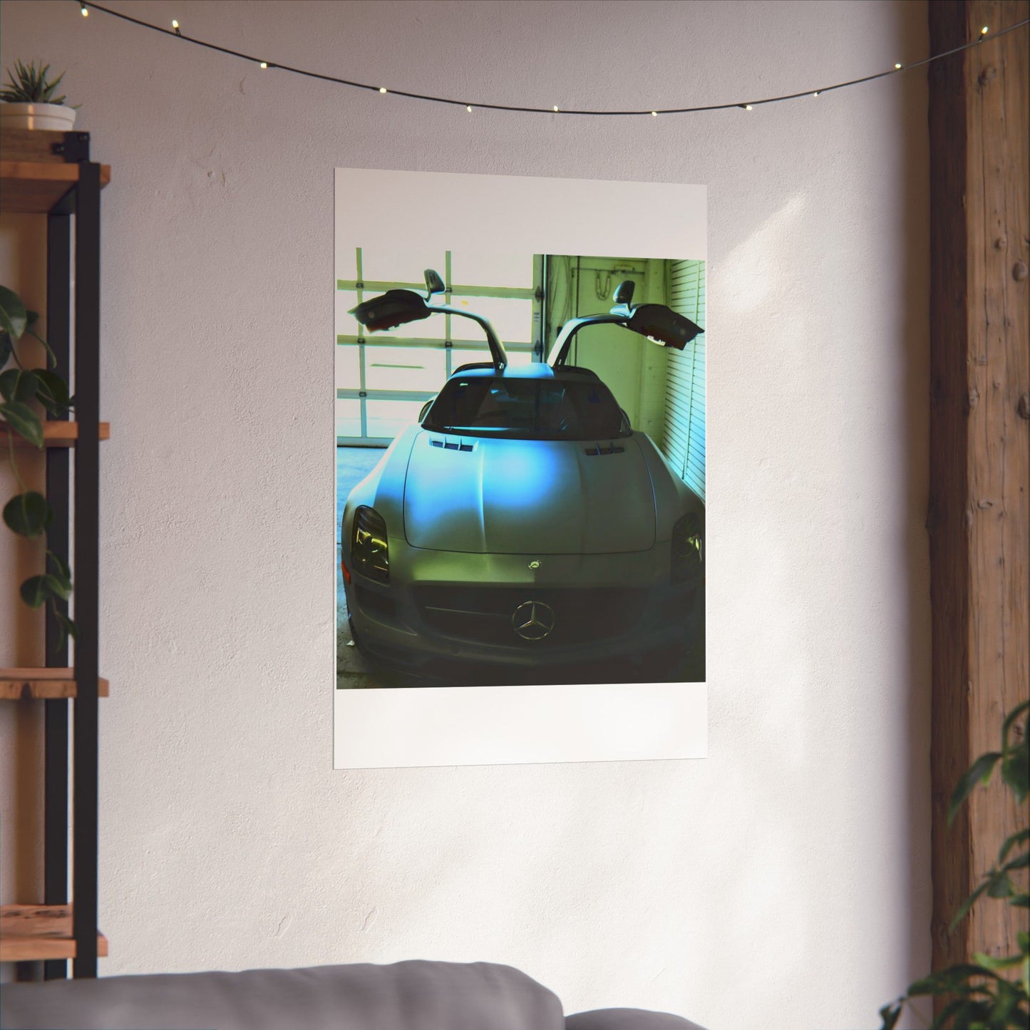 Vertical Poster - Mercedes AMG SLS Gullwing Doors