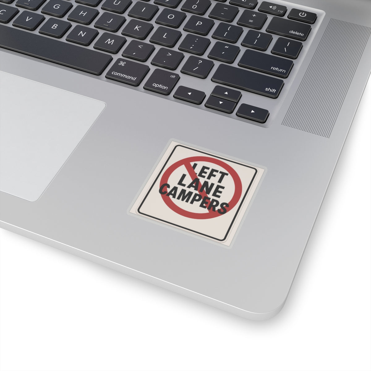 No Left Lane Campers sticker