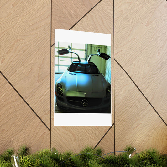 Vertical Poster - Mercedes AMG SLS Gullwing Doors